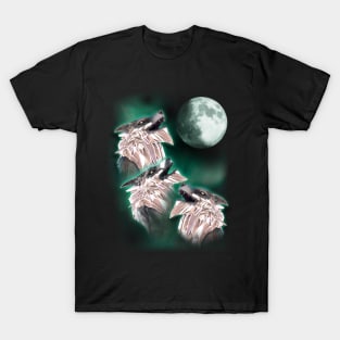 3 Wolves Howling Opal Vulp T-Shirt